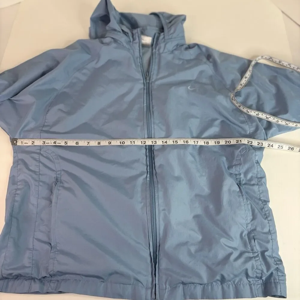 Vintage Nike Windbreaker Jacket With Hood Womens Large (12-14) Full Zip F1 LNT - Picture 6 of 8